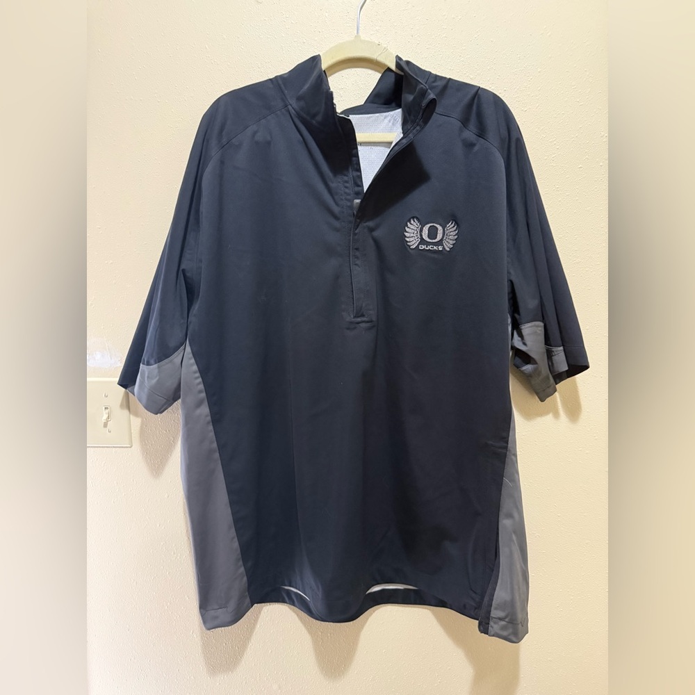Nike Storm Fit Men's Black and Gray Polo Shirt Oregon Ducks